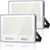 300W LED Floodlight 2 Pack Outdoor